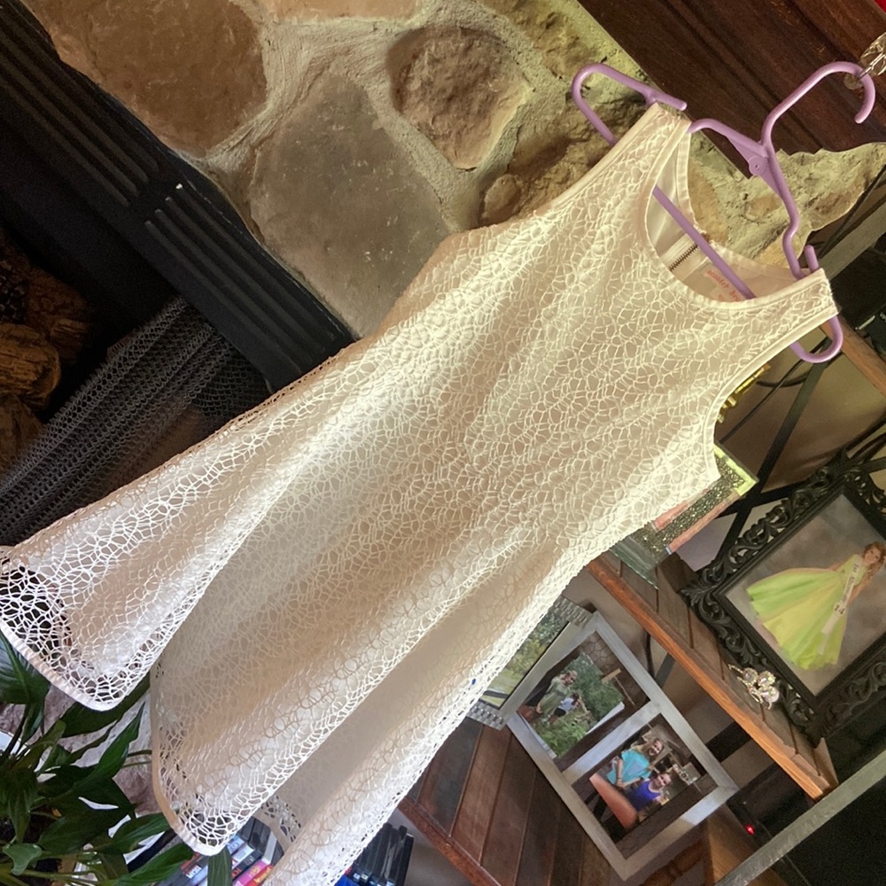 Girls size 7/8 white dress